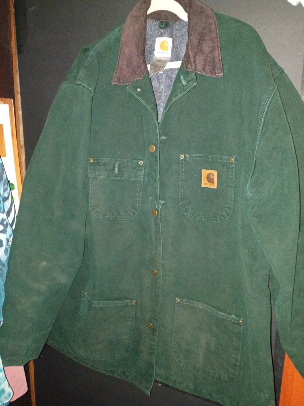 Vintage Carhartt wool Blanket Line Chore Jacket “SPC” C02 SPC Green Size XLT